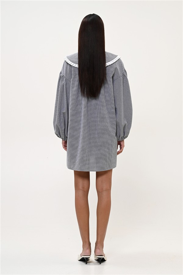 BOOM 001 CHERRY DRESS CHECK BLACK