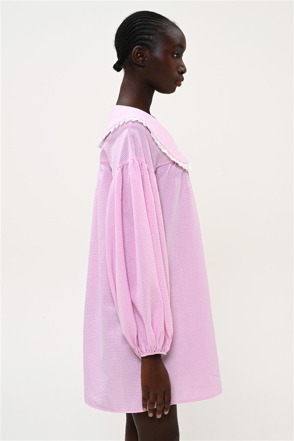 BOOM 001 CHERRY DRESS CHECK PINK