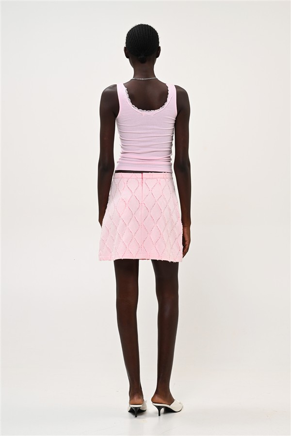 BOOM 004 WAVES SKIRT PINK