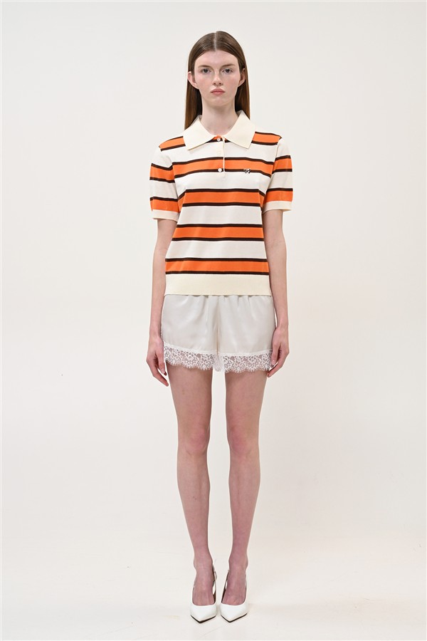 BOOM 006 POLO STRIPES ORANGE