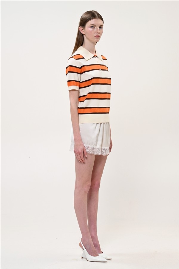 BOOM 006 POLO STRIPES ORANGE