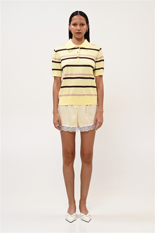 BOOM 006 POLO STRIPES YELLOW