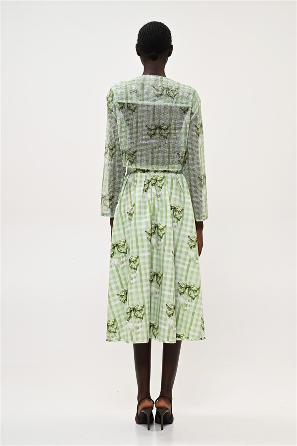 BOOM 009 SKIRT BOW GREEN