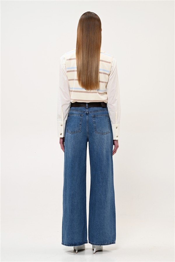 BOOM 011 BIG BOWS JEANS BLUE