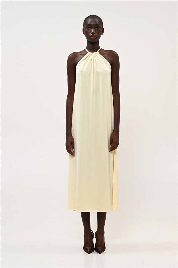 BOOM 014 LONG DRESS YELLOW