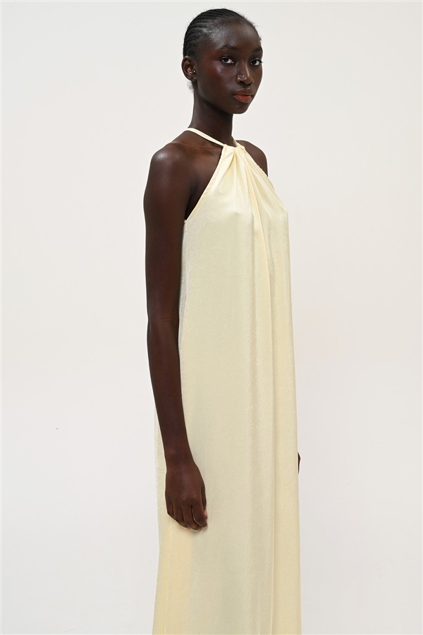 BOOM 014 LONG DRESS YELLOW