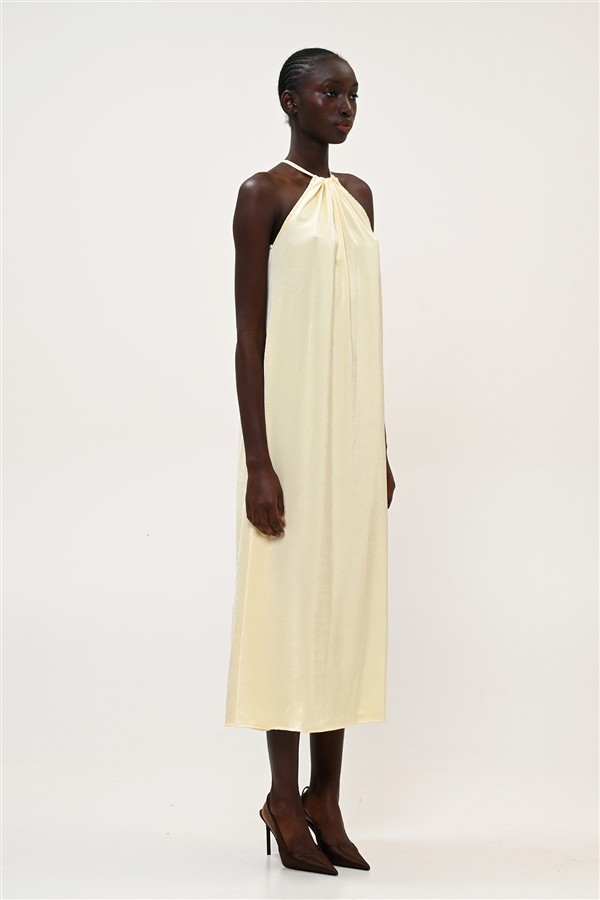 BOOM 014 LONG DRESS YELLOW