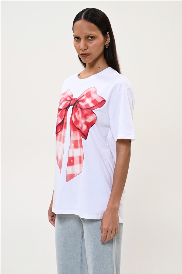 BOOM 016 BOW T-SHIRT PINK