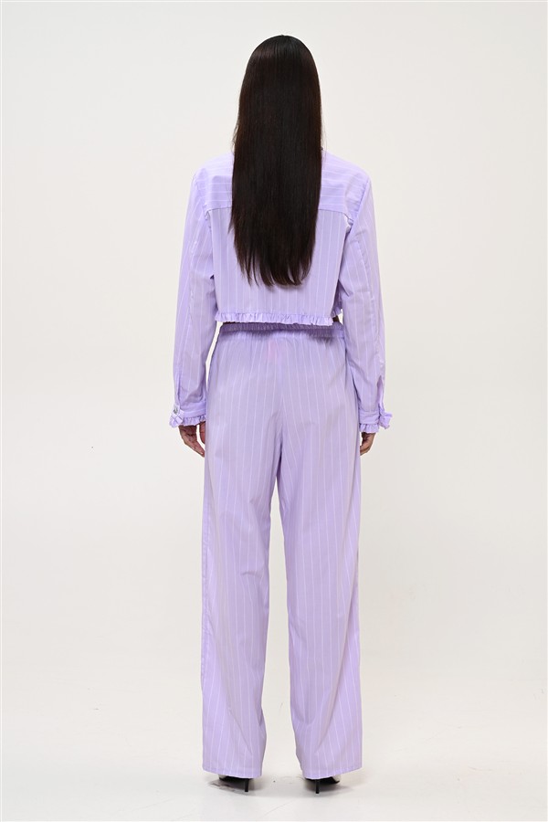 BOOM 016 PANTS STRIPES LILAC