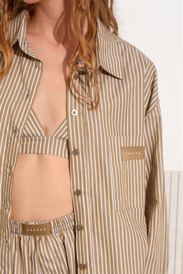 ARPYES BREADFRUIT SHIRT KHAKI