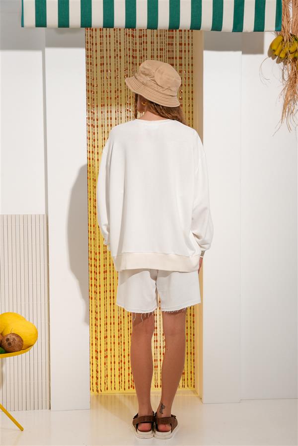 ARPYES CHILLY SWEATER WHITE