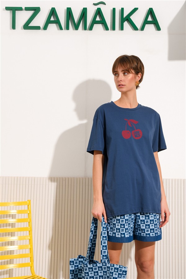 ARPYES COCOA T-SHIRT BLUE