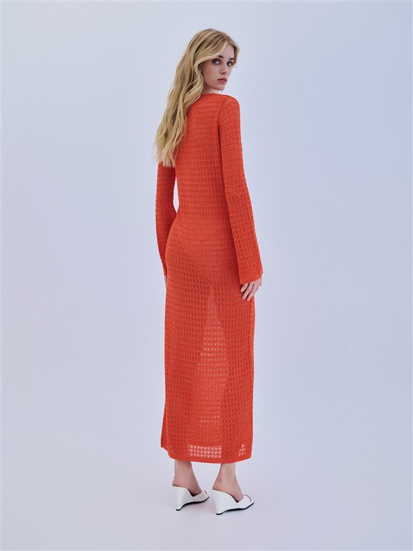 COMBOS 017 DRESS MAXI LUREX RING ORANGE