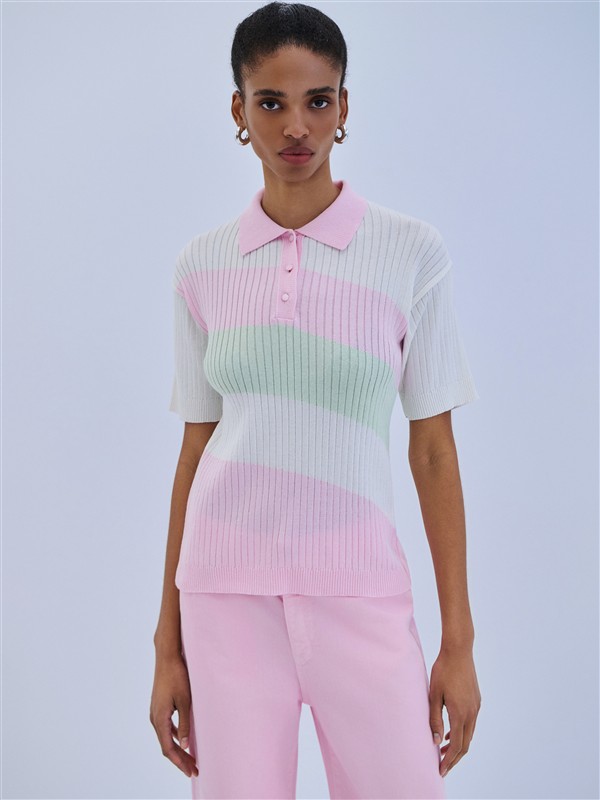 COMBOS 023 BLOUSE POLO TRICOLOR
