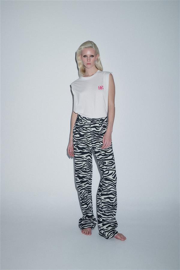 COMBOS 014 DENIM PANTS ZEBRA