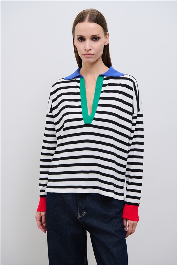 COMBOS 027 MARINA KNIT POLO MULTI