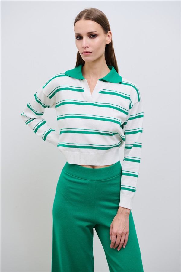 COMBOS 033 CAPRI KNIT POLO GREEN
