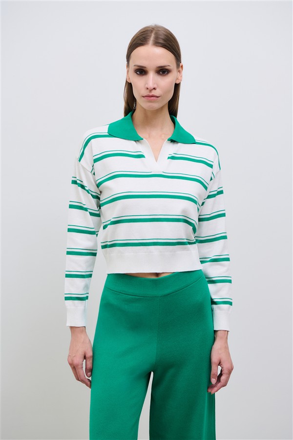 COMBOS 033 CAPRI KNIT POLO GREEN
