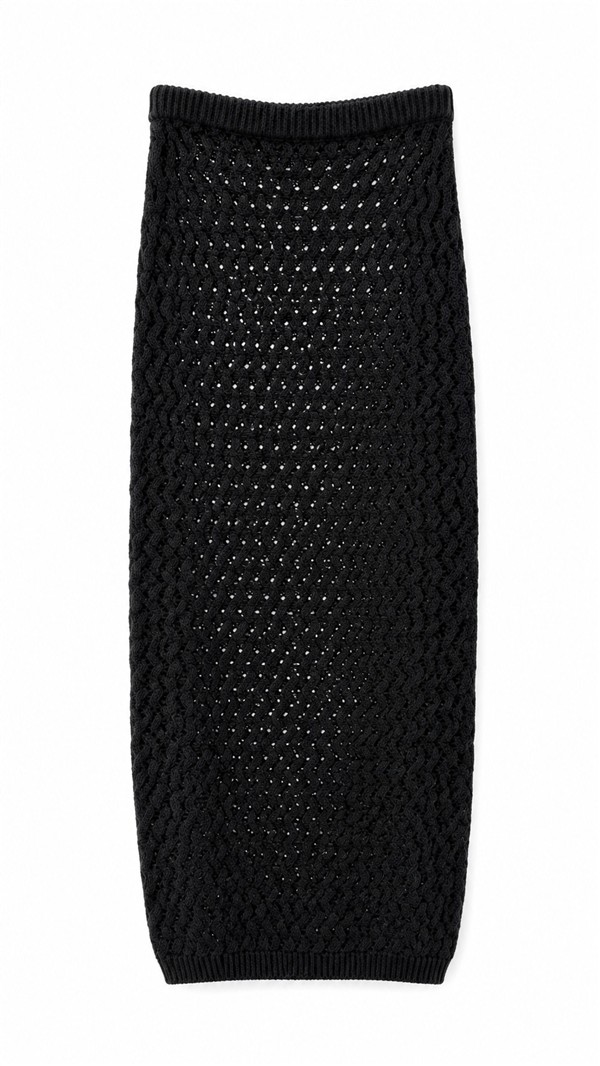 COMBOS 036 SKIRT MAXI KNIT BLACK