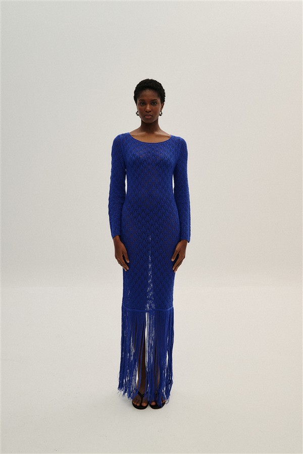 COMBOS 038 MAXI DRESS BLUE