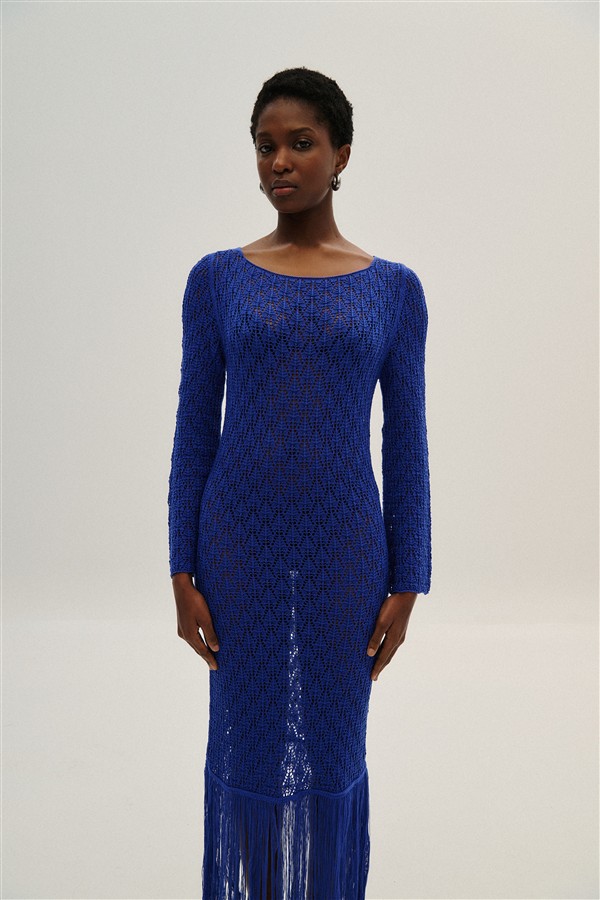COMBOS 038 MAXI DRESS BLUE