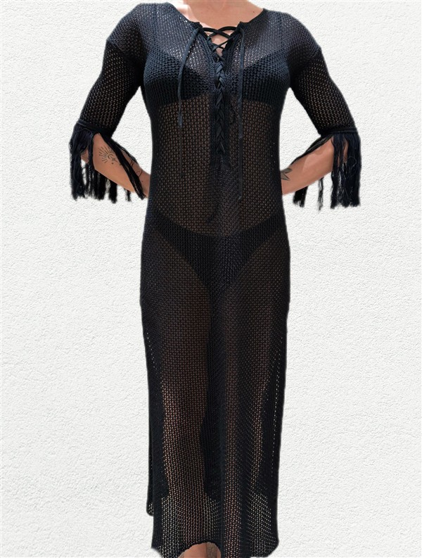 COMBOS 040 MAXI DRESS BLACK
