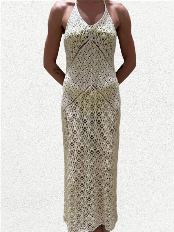 COMBOS 041 MAXI DRESS LOW BACK ECRU