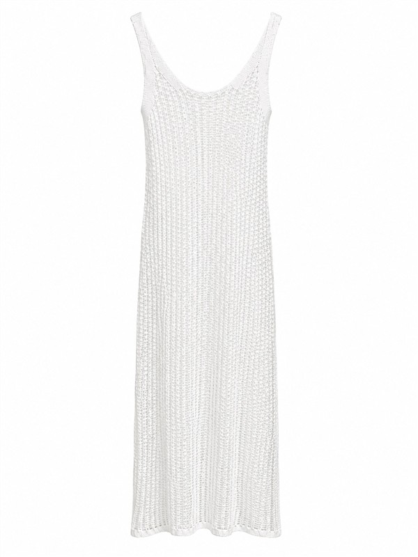 COMBOS 042 DRESS MAXI NET WHITE