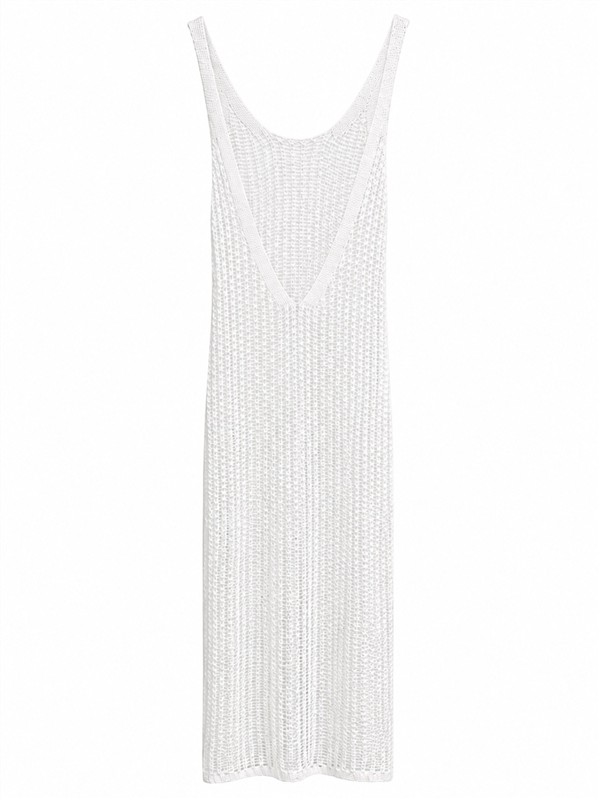 COMBOS 042 DRESS MAXI NET WHITE