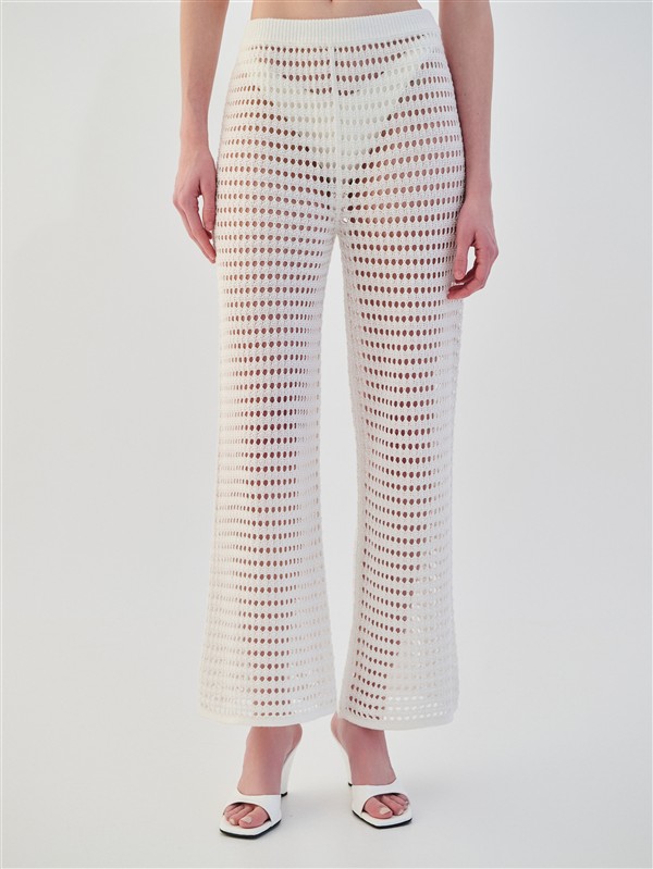 COMBOS 046 PANTS NET WHITE