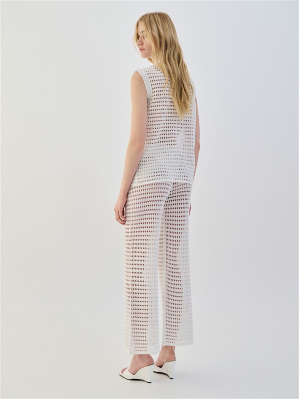 COMBOS 046 PANTS NET WHITE