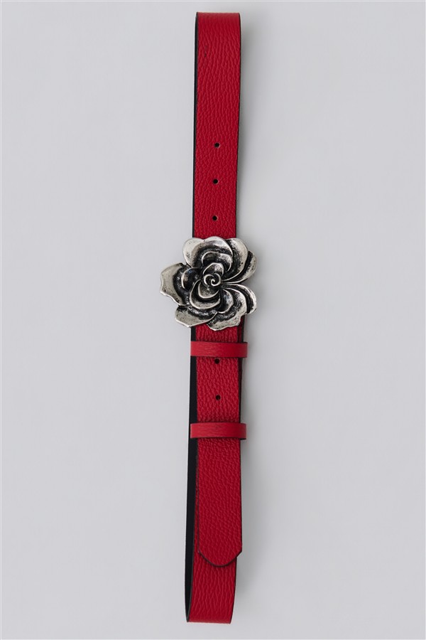 COMBOS 056 CARNATION LEATHER BELT RED