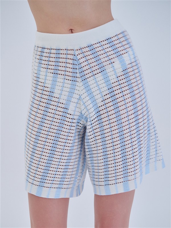 COMBOS 059 SHORTS STRIPED LIGHT BLUE