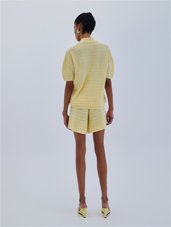 COMBOS 061 SHORTS KNIT YELLOW