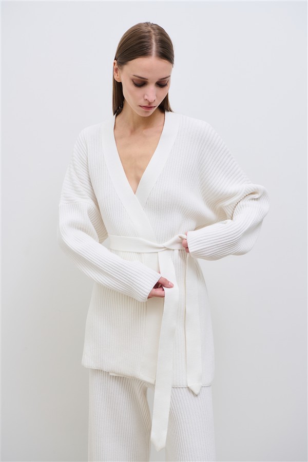 COMBOS 062 IVORY LOOM JACKET ECRU