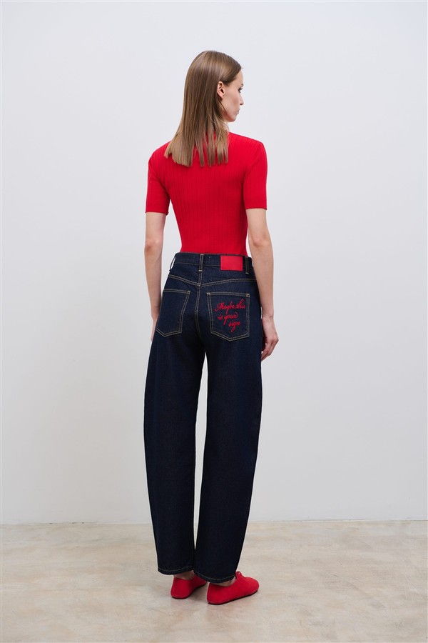 COMBOS 065 GRACE DENIM PANTS BLUE