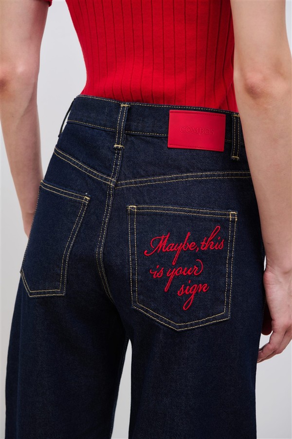 COMBOS 065 GRACE DENIM PANTS BLUE