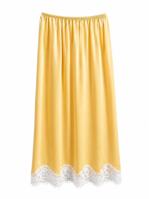 COMBOS 082 SKIRT MAXI SATIN LACE BANANA