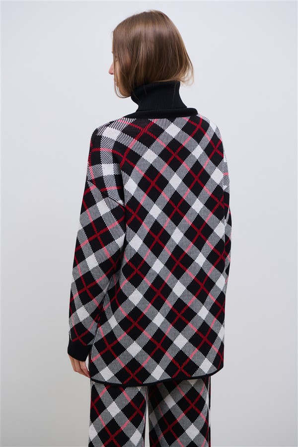 COMBOS 088 RHOMBUS NORA KNIT BLOUSE MULTI