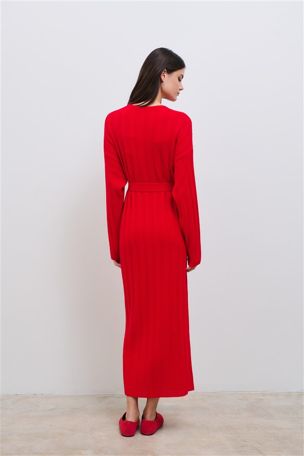 COMBOS 093 BLISS KNIT DRESS RED