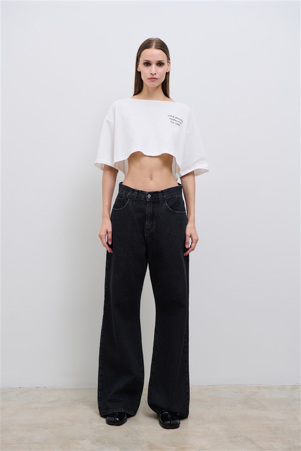 COMBOS 098 IRIS DENIM PANTS BLACK