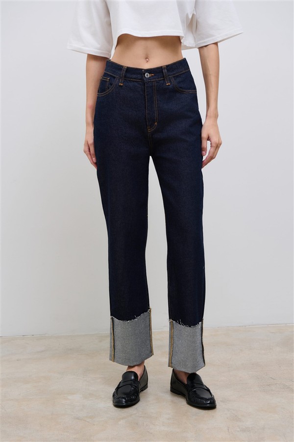 COMBOS 099 AMELIA DENIM PANTS BLUE