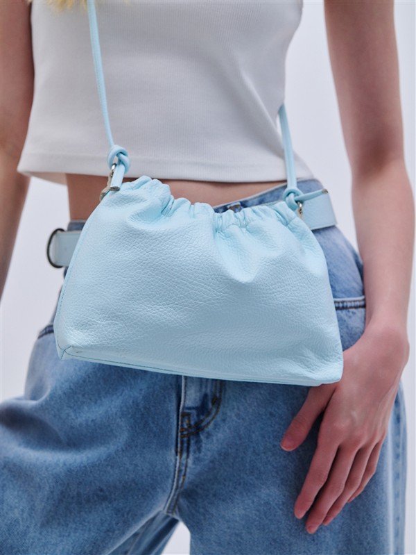 COMBOS 101 LEATHER BAG CROSSBODY LIGHT BLUE