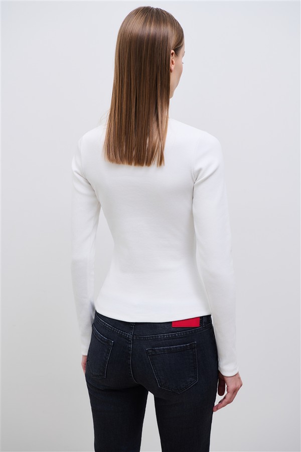 COMBOS 104 MIA RIB TOP ECRU