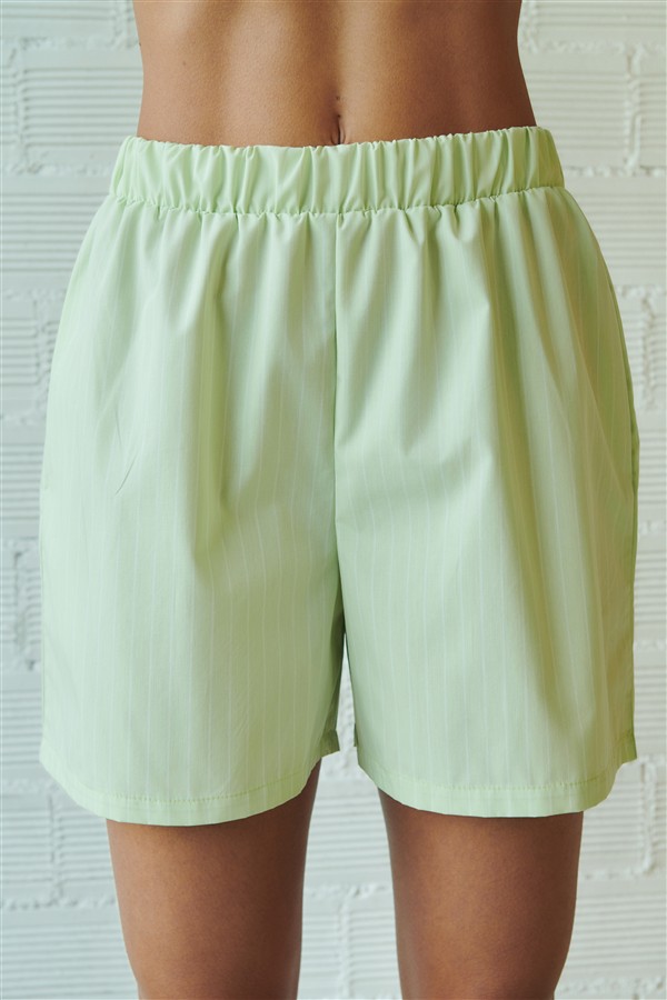 COMBOS 109 SHORTS STRIPED PISTACHIO