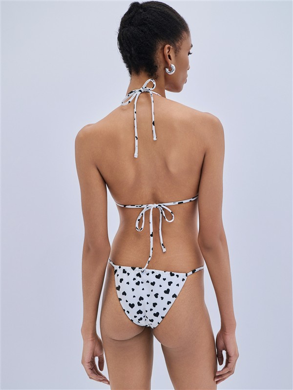 COMBOS 110 SET BIKINI HEARTS B/W