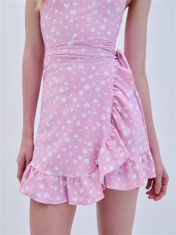 COMBOS 112 MINI PAREO HEARTS PINK/WHITE