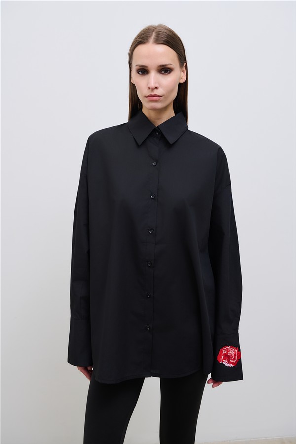COMBOS 116 BLOOM SHIRT BLACK