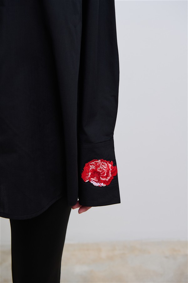 COMBOS 116 BLOOM SHIRT BLACK