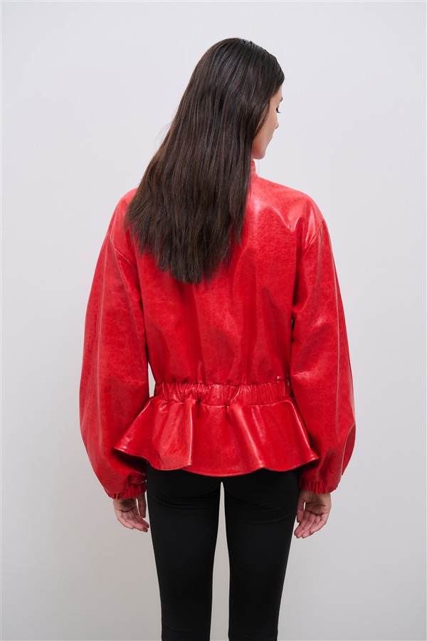 COMBOS 121 CARNATION LEATHER JACKET RED